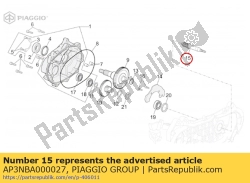 Aprilia AP3NBA000027, Wa? nap?dowy z = 15, OEM: Aprilia AP3NBA000027