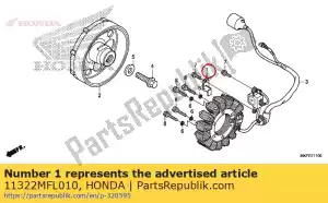 Honda 11322MFL010 pince, a.c. générateur cor - La partie au fond