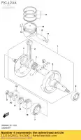 1221042A01, Suzuki, pin comp, slinger suzuki rv vanvan  rv200 dr200s 200 , Nieuw