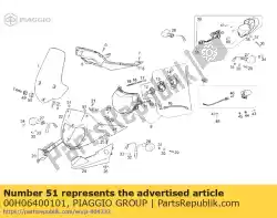 Aquí puede pedir cubrir de Piaggio Group , con el número de pieza 00H06400101: