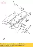 21W2172K0000, Yamaha, bracket 1 yamaha pw 80, New