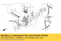 45126KPF901, Honda, comp. mangueira, fr. freio honda cbf 250 2004 2006, Novo