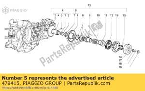 aprilia 479415 alfinete - Lado inferior