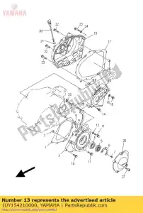 yamaha 1UY154210000 tapa, cárter 2 - Lado inferior