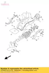 Qui puoi ordinare parafango posteriore comp. Da Yamaha , con numero parte 4TRW2161J133: