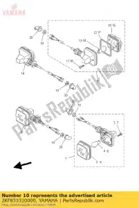 yamaha 2KF833320000 lente, lampeggiatore - Il fondo