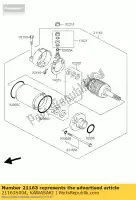 21163S004, Kawasaki, rozrusznik kawasaki suzuki  dr z kfx lt z 400 2000 2001 2002 2003 2004 2005 2006 2007 2008 2009 2017 2018 2019, Nowy