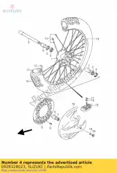 Tutaj możesz zamówić uszczelka piasty przedniej od Suzuki , z numerem części 0928328023:
