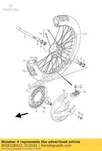 suzuki 0928328023 uszczelka piasty przedniej - Dół