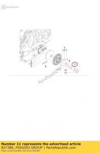 aprilia 827386 arbusto - Lado inferior