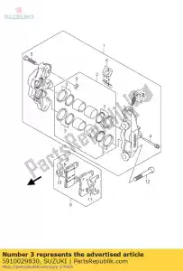 suzuki 5910029830 conjunto de vedação, pistão - Lado inferior