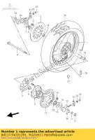 6411134C01291, Suzuki, ruota posteriore, cm3. suzuki gs 500 2002 2003 2004 2005 2006 2007, Nuovo