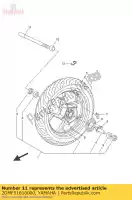 2DMF51810000, Yamaha, As wiel yamaha yp 125 250 2014 2015 2016, Nieuw