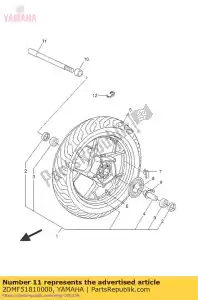 yamaha 2DMF51810000 ruota dell'asse - Il fondo