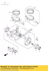 Suzuki 1222049H00 cigueñal comp - Lado inferior