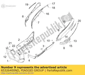 Piaggio Group 65326400ND rear body side l.h. - Bottom side