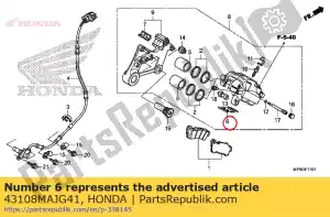 honda 43108MAJG41 spring, pad - Bottom side