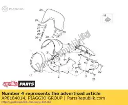 Aqui você pode pedir o painel de instrumentos. Vermelho em Piaggio Group , com o número da peça AP8184014: