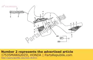 Honda 17535MAW620ZD striscia, l f * tipo4 * - Il fondo