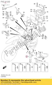 suzuki 3351049H00 cap assy,spark - Bottom side