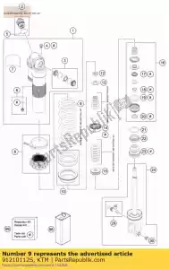 ktm 91210112S ressort 247 39 n / mm - La partie au fond