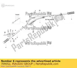 Ici, vous pouvez commander le écrou autobloquant bas m8 auprès de Piaggio Group , avec le numéro de pièce 709052: