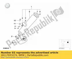 Qui puoi ordinare morsetto - d = 45 (fino al 06/2000) da BMW , con numero parte 18117653274: