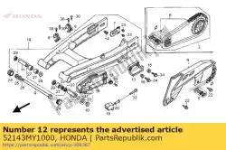 Ici, vous pouvez commander le col, l. Pivot auprès de Honda , avec le numéro de pièce 52143MY1000: