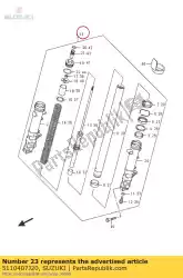 Aqui você pode pedir o amortecedor assy, ?? Para em Suzuki , com o número da peça 5110407J20: