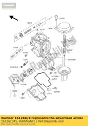 Qui puoi ordinare valvola, sottovuoto da Kawasaki , con numero parte 161261345: