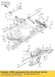 Ici, vous pouvez commander le à boulon auprès de Kawasaki , avec le numéro de pièce 130CB0835: