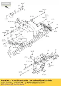 Kawasaki 130CB0835 à boulon - La partie au fond