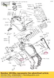 Aqui você pode pedir o pad, 15x20x0. 2 zr1000fef em Kawasaki , com o número da peça 391561784: