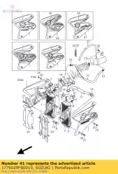 Qui puoi ordinare copertina comp., radi da Suzuki , con numero parte 1776029FB0019: