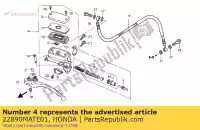 22890MATE01, Honda, subconjunto do cilindro, mestre da embreagem honda cbr vfr 800 1100 1999 2000 2001 2002 2003 2004 2005 2009 2010, Novo