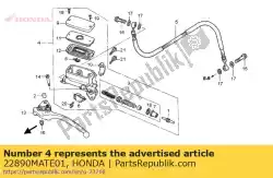 Aqui você pode pedir o subconjunto do cilindro, mestre da embreagem em Honda , com o número da peça 22890MATE01: