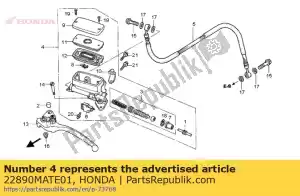 honda 22890MATE01 subconjunto do cilindro, mestre da embreagem - Lado inferior