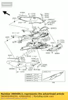 36040008025X, Kawasaki, cover-tail, cnt, n.m.gray kawasaki gtr  a e 1400gtr abs zg1400 kact 1400 , Nouveau