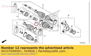 Honda 44337SN4901 anillo, chasquido - Lado inferior