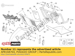 Aprilia AP8168764, Proteção frontal, OEM: Aprilia AP8168764