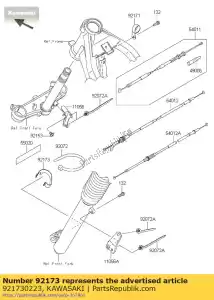 Kawasaki 921730223 serrer - La partie au fond