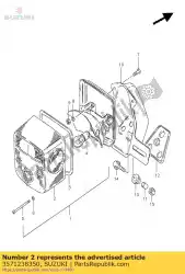 Here you can order the lens from Suzuki, with part number 3571238350: