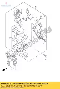 Suzuki 5917133E00 cale - La partie au fond