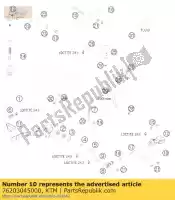 76203045000, KTM, Adapter tylnego cylindra hamulca g?ównego ktm rally 450 690 2007 2008 2009 2011 2012 2014, Nowy