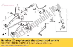 Ici, vous pouvez commander le caoutchouc, ressort de support principal auprès de Honda , avec le numéro de pièce 50523MT4000: