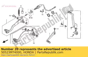 Honda 50523MT4000 caoutchouc, ressort de support principal - La partie au fond