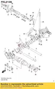 suzuki 2523101H02 forcella, cambio - Il fondo