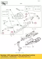 130CA0835, Kawasaki, comum com flange de parafuso kawasaki  estrella gpz gtr kdx kx zl zrx zx zxr zz r zzr 80 100 200 250 650 750 900 1000 1100 1200 1985 1986 1987 1988 1989 1990 1991 1992 1993 1994 1995 1996 1997 1998 1999 2000 2001 2002 2003 2004 2005 2006 2017 2018 2019 2020 2021, Novo