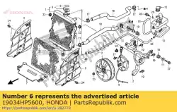 Here you can order the no description available at the moment from Honda, with part number 19034HP5600: