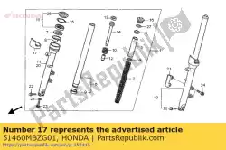 Aquí puede pedir protector, tubo de horquilla de Honda , con el número de pieza 51460MBZG01: